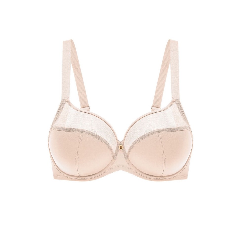Understance Anya Flexwire Full Coverage Spacer Bra Women 34I Champagne Unpadded